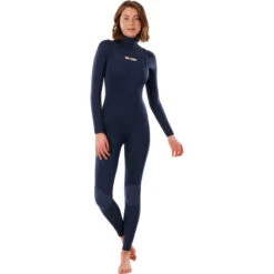 Rip Curl Womens Dawn Patrol 4/3mm Chest Zip Wetsuit Slate