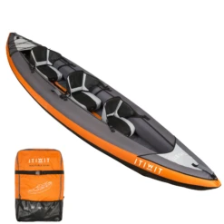 100 2/3 PERSON TOURING INFLATABLE KAYAK - ORANGE