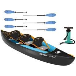Sevylor Montreal 3 Person Inflatable Kayak Kit With Paddles & Pump