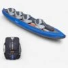 X100 3/4 PERSON Drop-Stitch Floor TROURING INFLATABLE KAYAK - BLUE