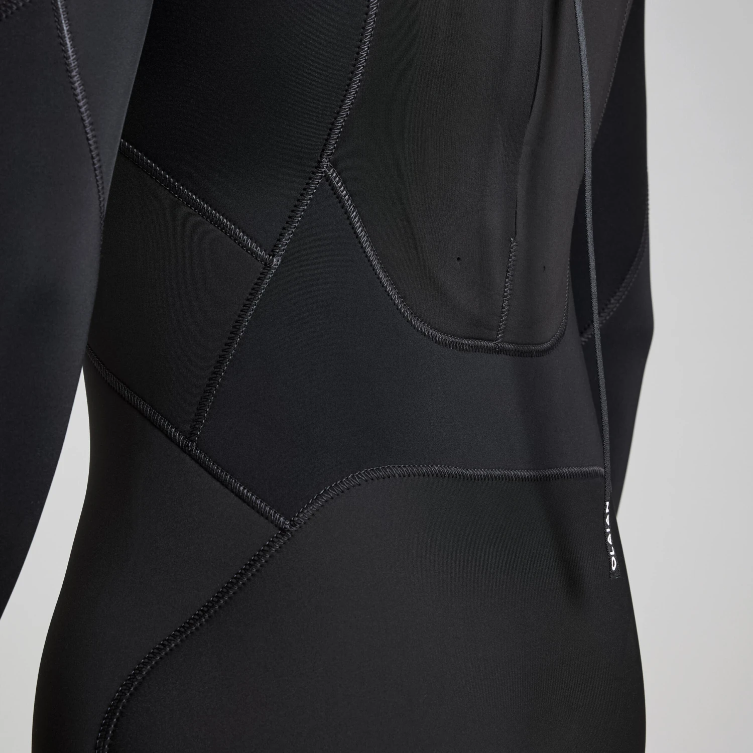 Men's 4/3 Mm Neoprene SURF 500 Wetsuit Black 10 Men's 4/3 Mm Neoprene SURF 500 Wetsuit Black - Image 10