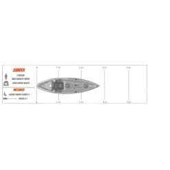 Cambridge Kayaks Zander Single Sit On Top Kayak 280cm X 82cm X 36cm -Nomad Kayaks k30c6b26f38874fe71dabace3f8c491f5