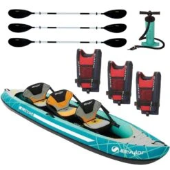 Sevylor Alameda 3 Person Kayak With Buoyancy Aids, Paddles & Pump