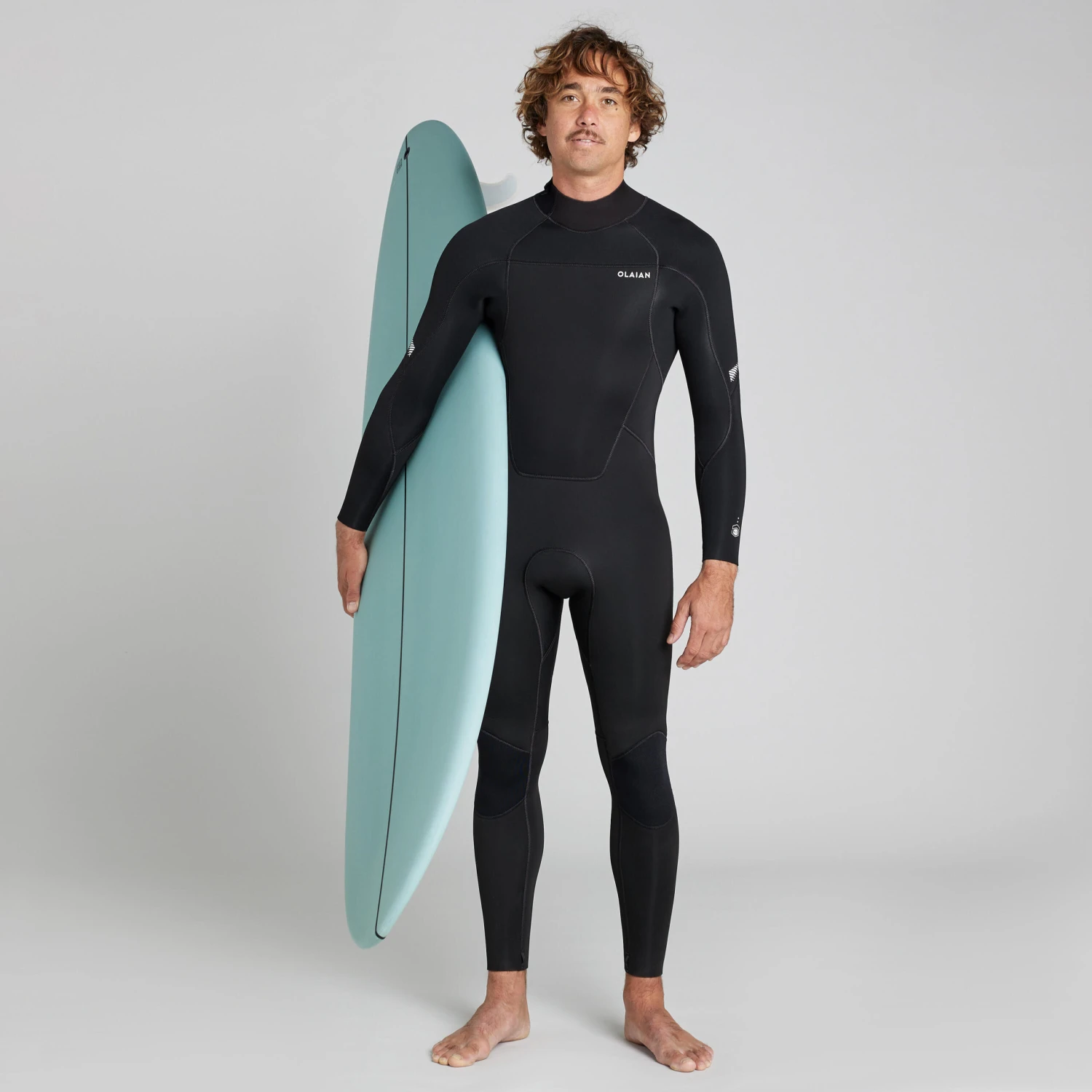 Men's 4/3 Mm Neoprene SURF 500 Wetsuit Black 1 Men's 4/3 Mm Neoprene SURF 500 Wetsuit Black