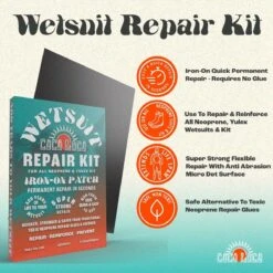 Coco Loco Wetsuit Repair Kit, Easy Iron On Patch For All Wetsuits & Drysuit -Nomad Kayaks k4f7d4ff34ef591cf27f85e7dcf726b09