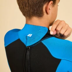 BOY'S SURFING 1.5 MM NEOPRENE SHORTY WETSUIT 500 BLUE BLACK -Nomad Kayaks k6ecb2018945150f69aa80c3673d699ad