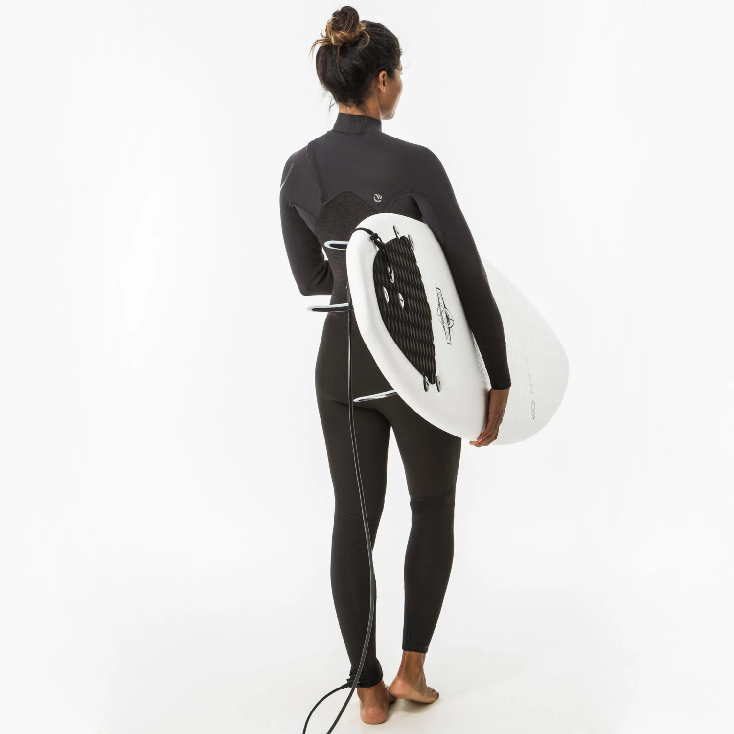 WOMEN'S NEOPRENE SURF WETSUIT OLAIAN 4/3 MM FRONT ZIP 11 WOMEN'S NEOPRENE SURF WETSUIT OLAIAN 4/3 MM FRONT ZIP - Image 11