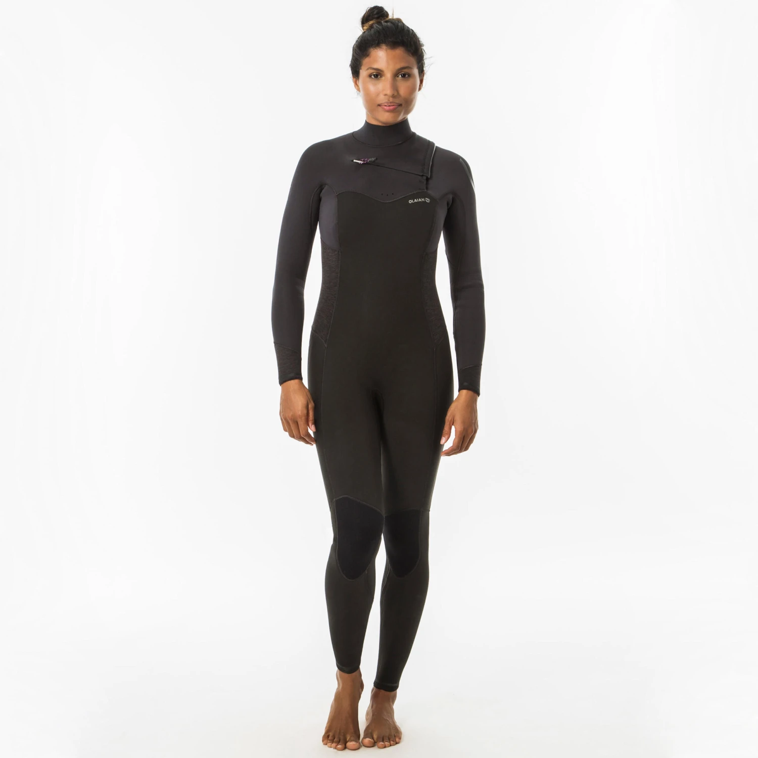 WOMEN'S NEOPRENE SURF WETSUIT OLAIAN 4/3 MM FRONT ZIP 1 WOMEN'S NEOPRENE SURF WETSUIT OLAIAN 4/3 MM FRONT ZIP