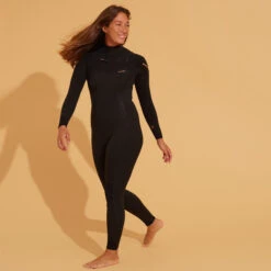 WOMEN'S NEOPRENE SURF WETSUIT 900 3/2 BLACK CHEST ZIP CLOSURE -Nomad Kayaks k9967e4a800d0e3ad324e4e9dabf3f6ed