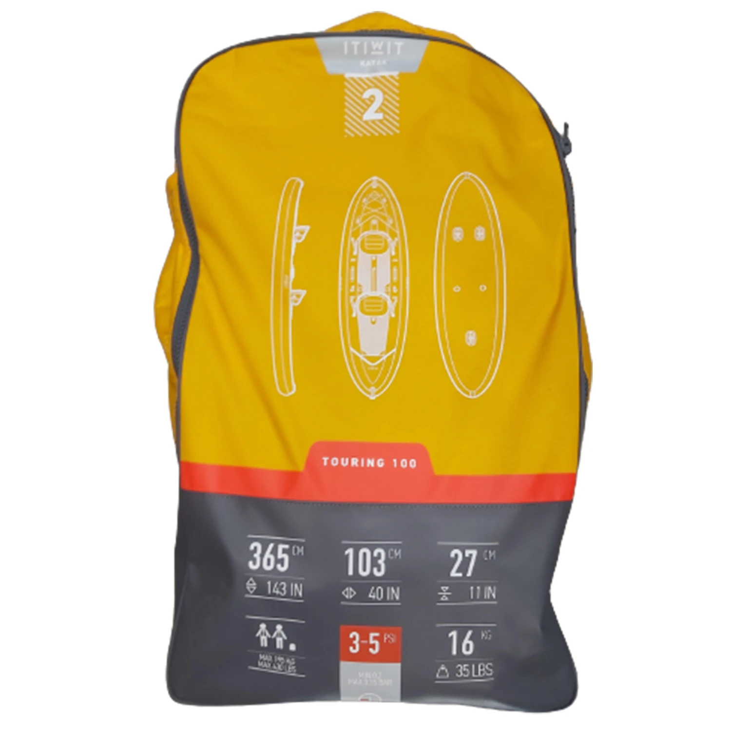 BACKPACK FOR INFLAT. KAYAK X100+2 PERSON AFTER-SALES SERVICE 1 BACKPACK FOR INFLAT. KAYAK X100+2 PERSON AFTER-SALES SERVICE