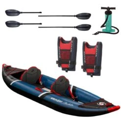 Sevylor Charleston 2 Person Kayak Kit With Buoyancy Aids, Fibreglass Paddles And Pump