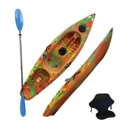 SIT ON TOP KAYAK - DELUXE ONE MAN - WITH PADDLE & BACKREST -Nomad Kayaks kcaf70a4d870fe735a007483fd88f4487