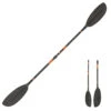 X500 2-PIECE ADJUSTABLE SPLIT CARBON KAYAK PADDLE 210