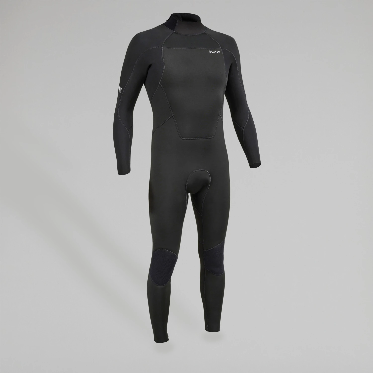 Men's 4/3 Mm Neoprene SURF 500 Wetsuit Black 2 Men's 4/3 Mm Neoprene SURF 500 Wetsuit Black - Image 2