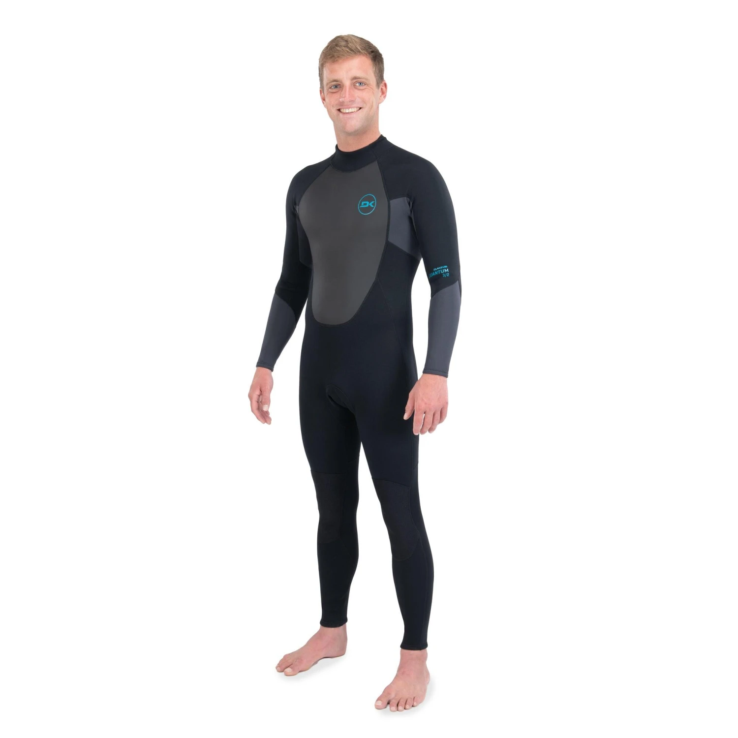 Dakine Mens Quantum Back Zip Full Suit 3/2mm (Black / Grey) 3 Dakine Mens Quantum Back Zip Full Suit 3/2mm (Black / Grey) - Image 3
