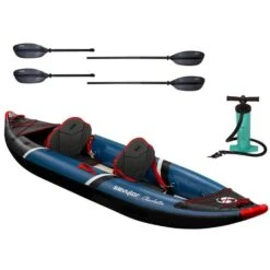 Sevylor Charleston 2 Person Inflatable Kayak Kit With Fibreglass Paddles And Pump