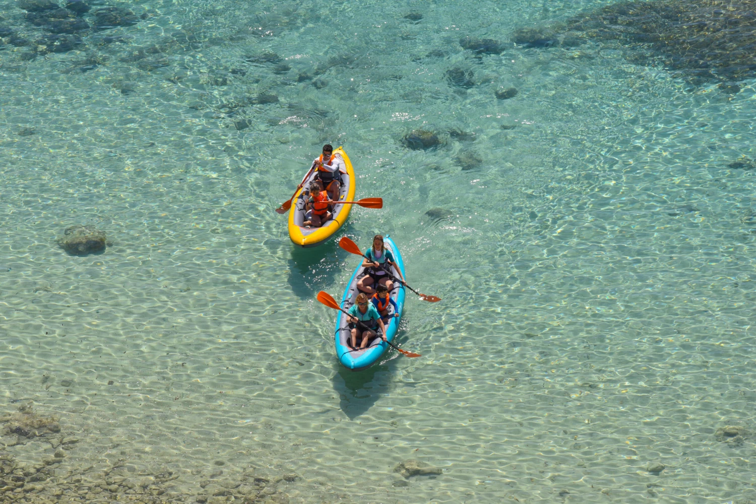 ADJUSTABLE ALUMINIUM CANOE PADDLE X100 130/150 CM 2 ADJUSTABLE ALUMINIUM CANOE PADDLE X100 130/150 CM - Image 2