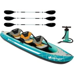 Sevylor Alameda 3 Person Inflatable Kayak Kit With Paddles & Pump
