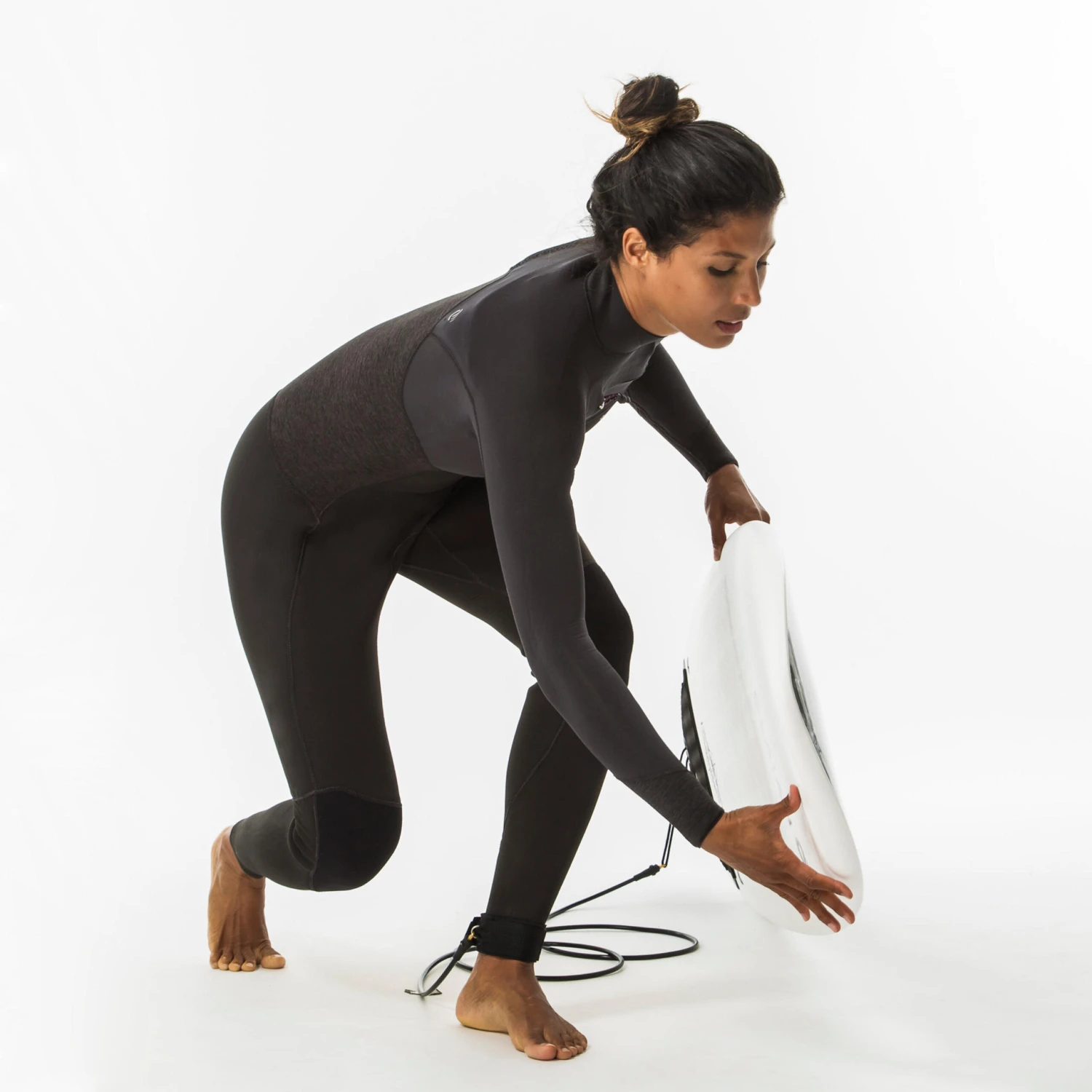 WOMEN'S NEOPRENE SURF WETSUIT OLAIAN 4/3 MM FRONT ZIP 10 WOMEN'S NEOPRENE SURF WETSUIT OLAIAN 4/3 MM FRONT ZIP - Image 10